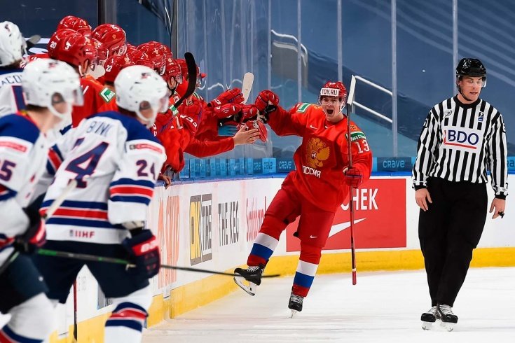 Сборная России обыграла команду США в матче молодежного чемпионата мира