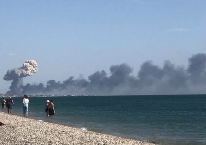 В крыму атаковали корабль. Новофёдоровка место взрыва.